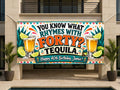 Forty Rhymes Tequila Birthday Banner