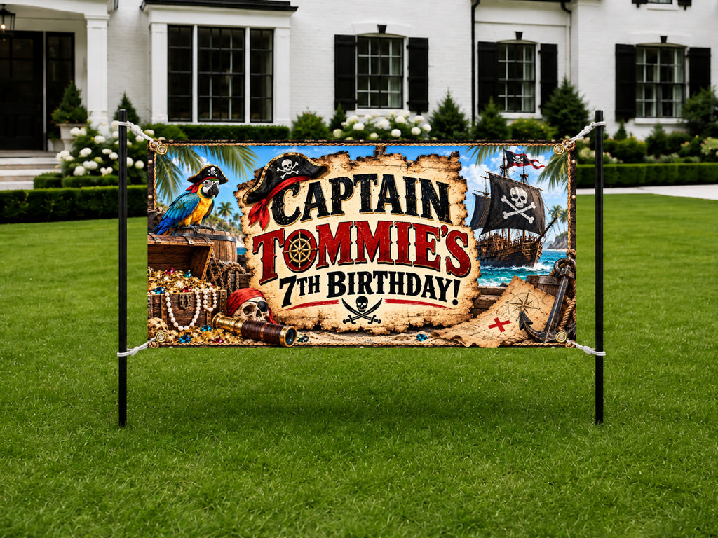 Pirate 7th Birthday Banner