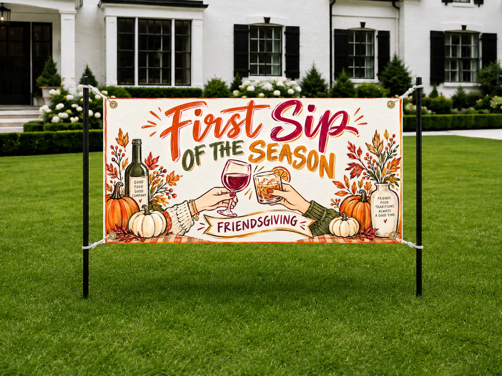 Friendsgiving Cocktail Party Banner