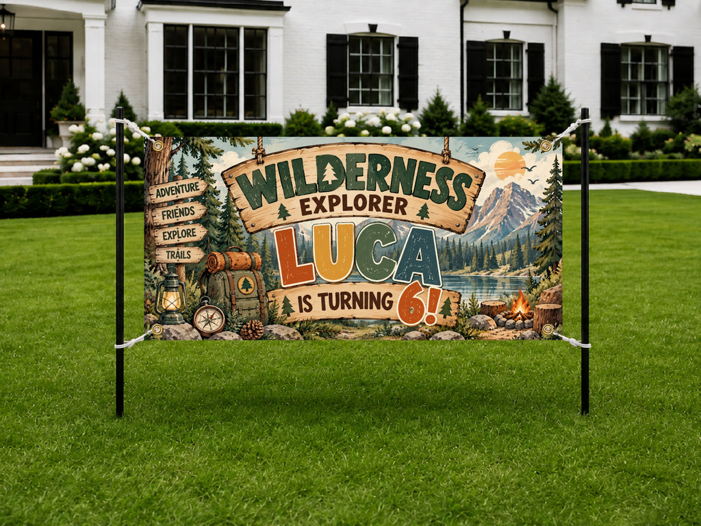 Wilderness 6th Birthday Banner