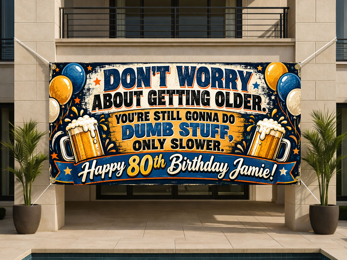 Dumb Stuff Slower Beer Banner