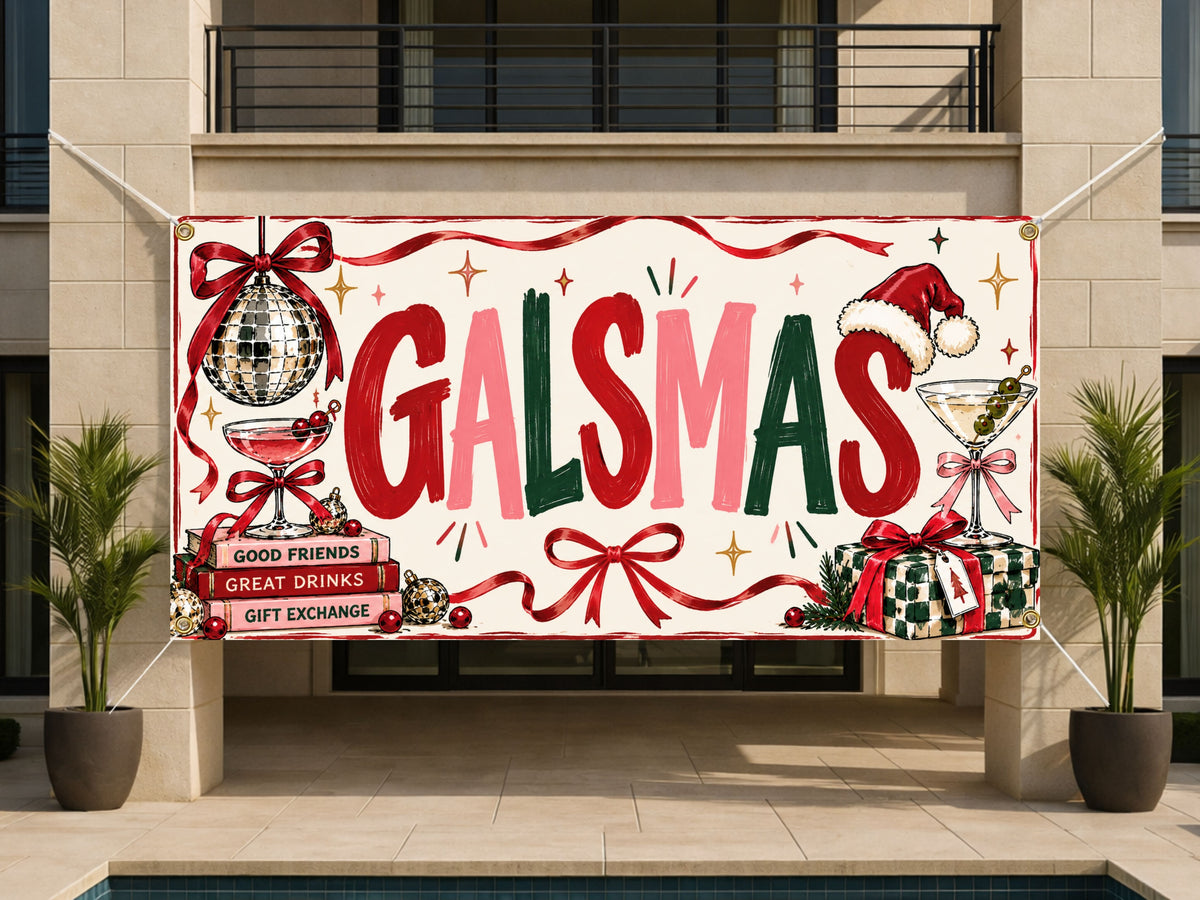 Galmas Christmas Party Banner