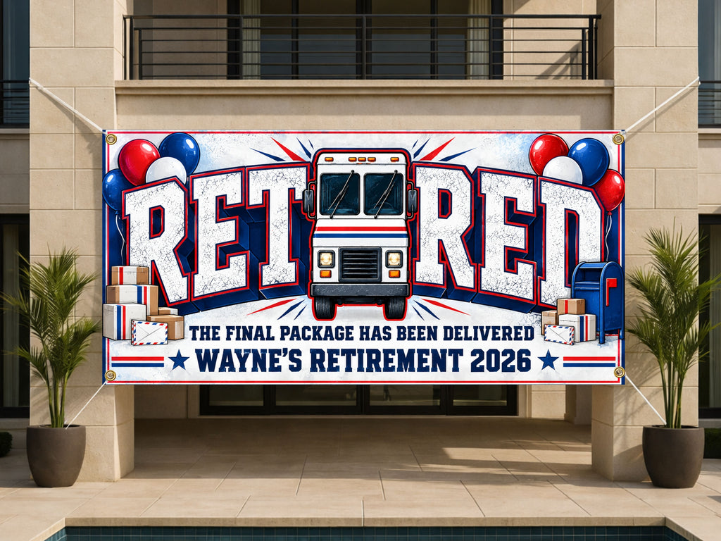 Mail Carrier Retirement Banner
