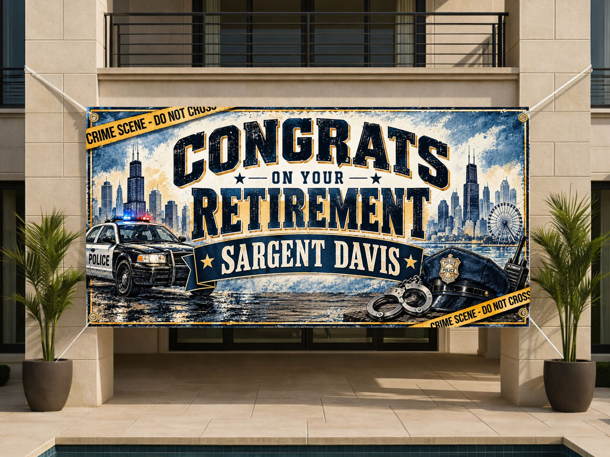 Crime Scene Retirement Banner