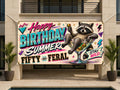 Martini 50th Birthday Banner