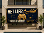 Veterinarian Retirement Banner, Vet Retirement Party Backdrop, Retirement Mode Sign