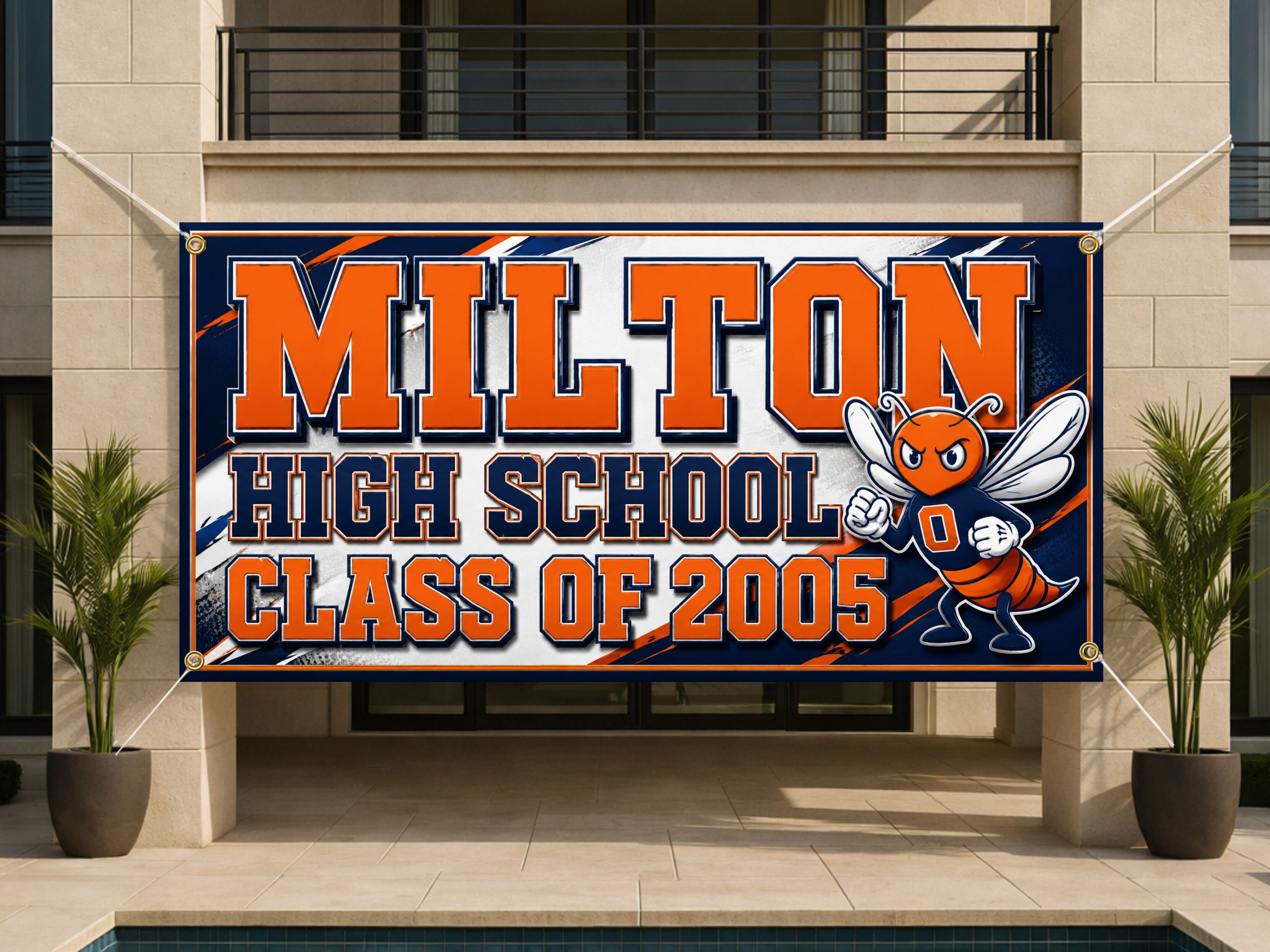 Hornet Reunion Banner, High School Reunion Sign, Alumni Photo Backdrop