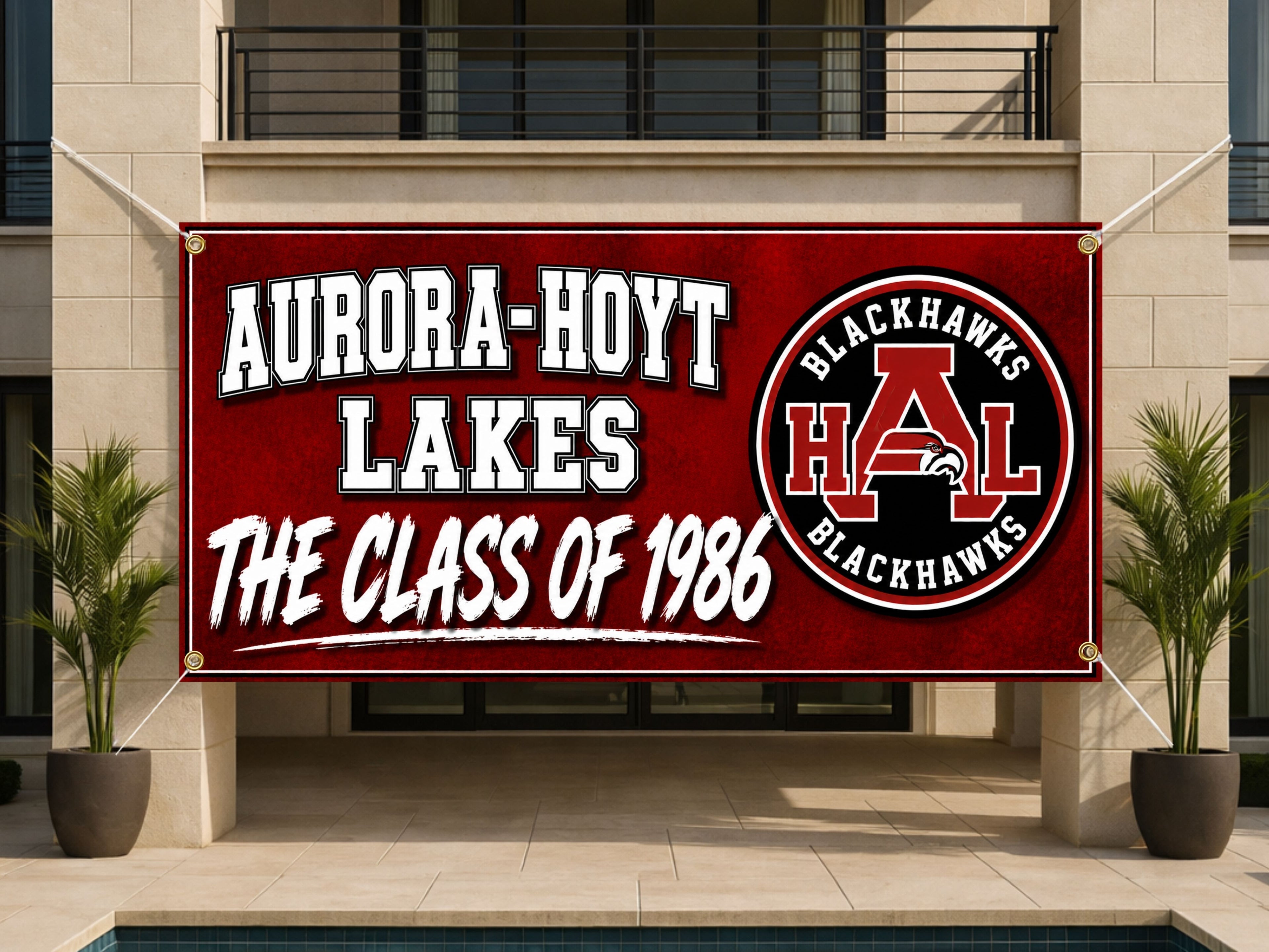 Custom Class Reunion Banner, Personalized Alumni Banner, Vintage Reunion Backdrop