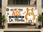 Funny Veterinarian Retirement Banner | You Bet Your Ass We'll Miss You Vet Tech Goodbye