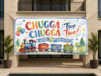 Train 2nd Birthday Banner