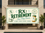 Pharmacist Retirement Banner, Prescription Sign, Pharmacy Farewell