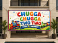 Train 2nd Birthday Banner