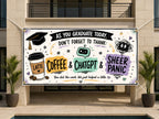 Funny Graduation Banner, Graduate Party Sign, Coffee ChatGPT Backdrop