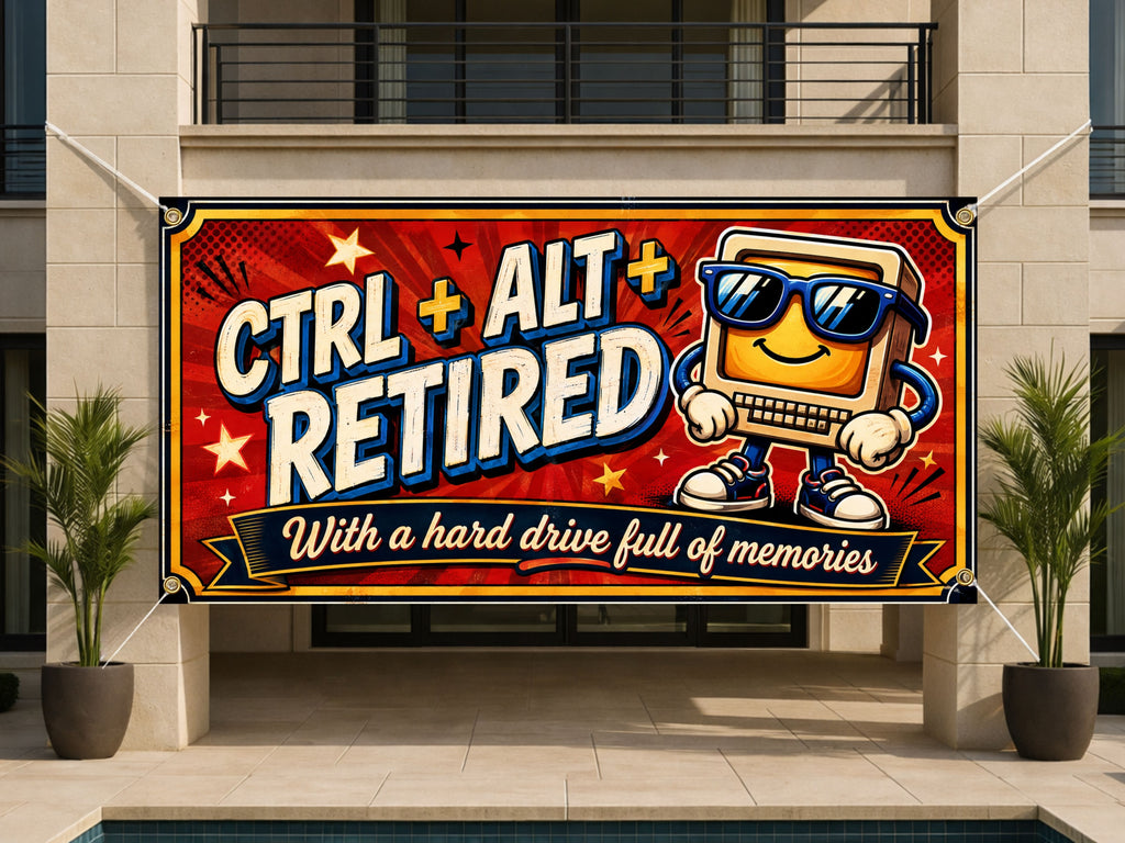 Computer Retirement Party Banner