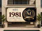 Personalized Reunion Banner, Class Reunion Sign, Alumni Photo Backdrop