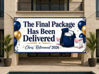 Retirement Party Banner, Mail Carrier Retirement Sign, Postal Farewell Backdrop