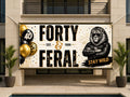 Lion 40th Birthday Banner