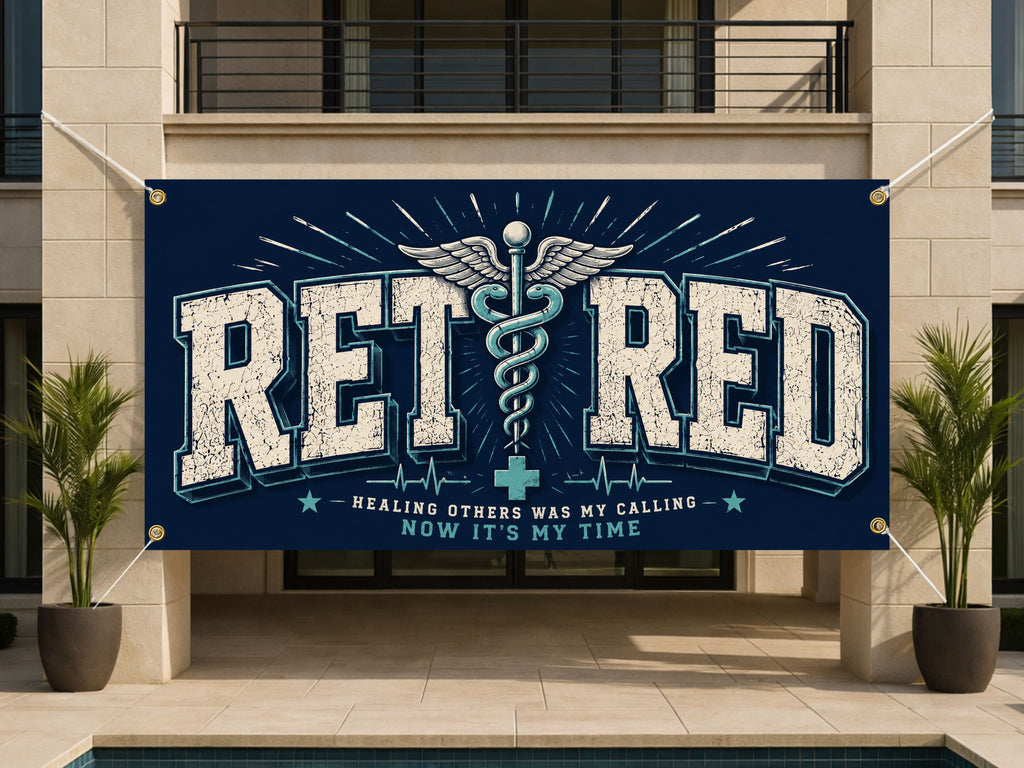 Medical Retirement Party Banner