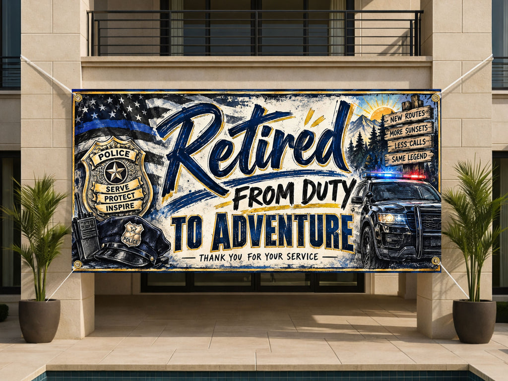 Police Adventures Retirement Banner