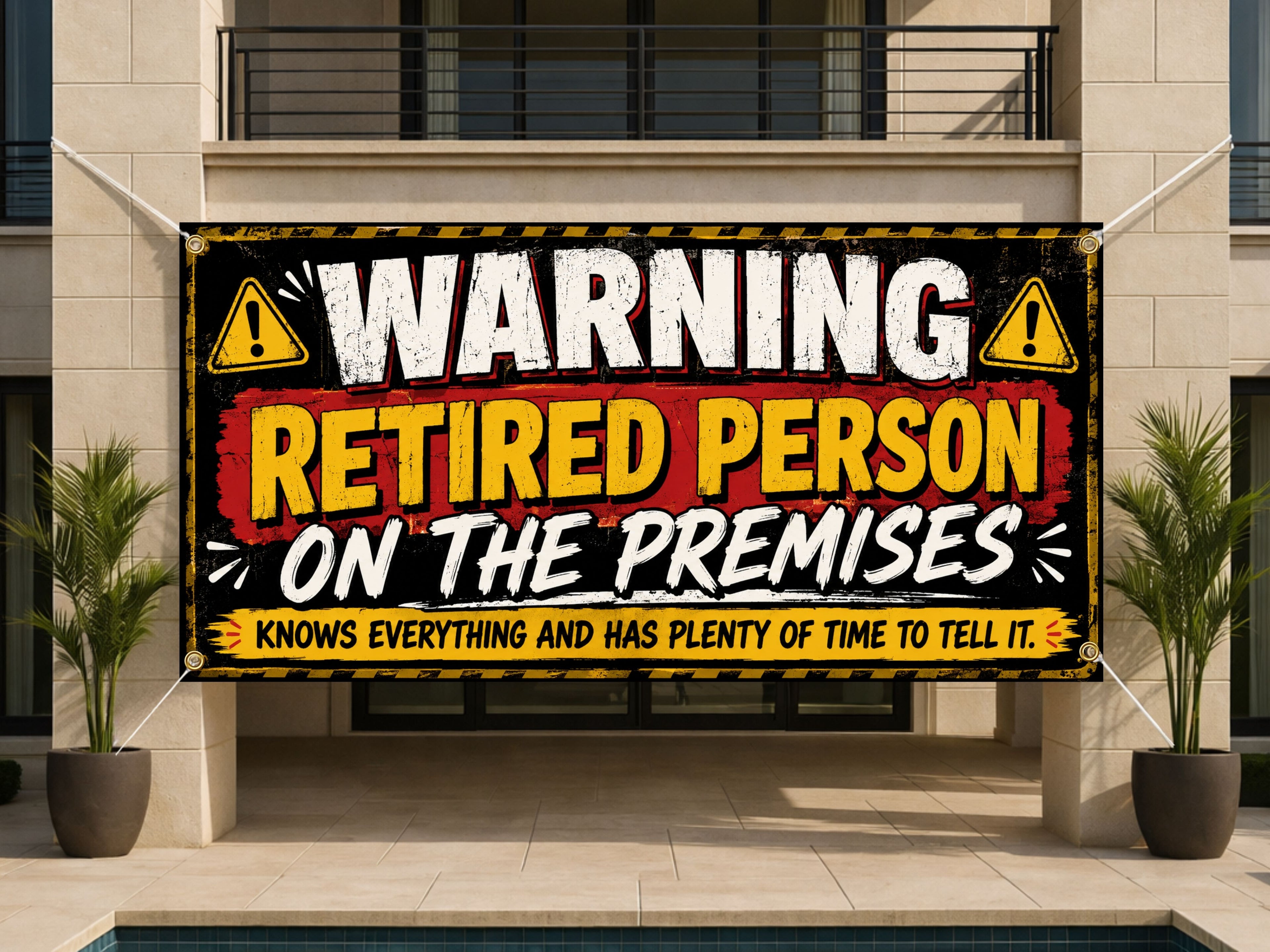 Funny Retirement Banner, Coworker Party Sign, Office Farewell Backdrop