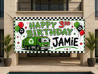 Garbage Truck 3rd Birthday Banner