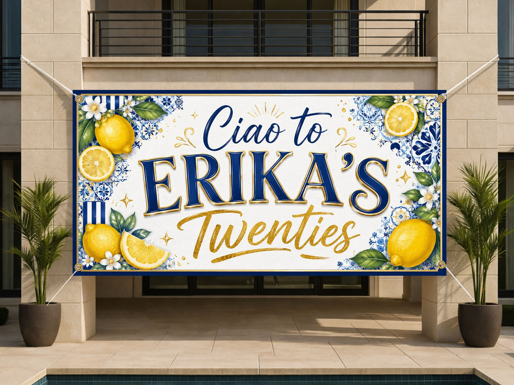 Lemon 30th Birthday Banner