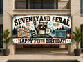 Raccoon 70th Birthday Banner