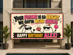 Funny Birthday Banner, Bright Future Party Sign, Kids Photo Backdrop