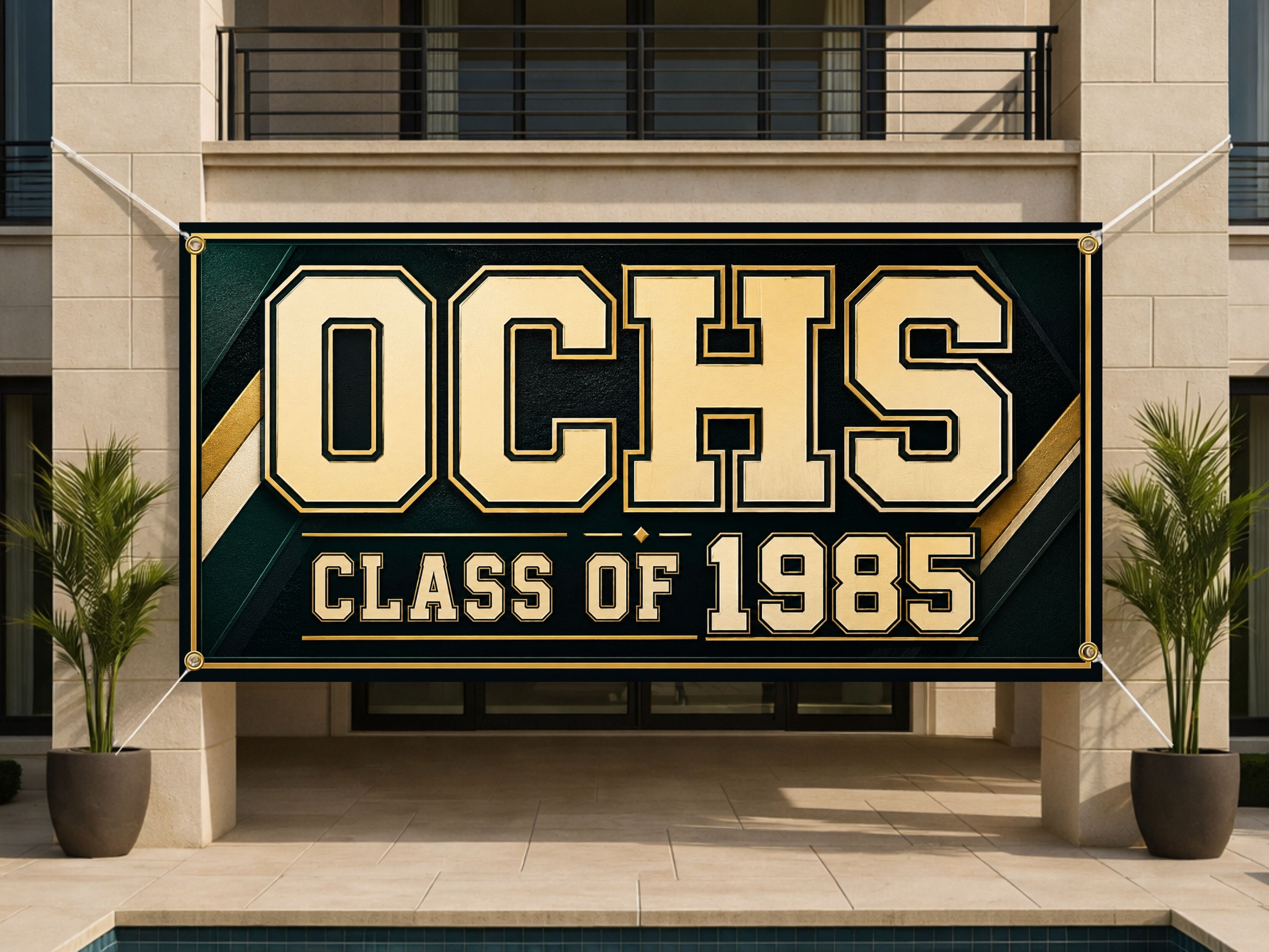 Class of Banner, High School or College Reunion Backdrop, Custom Alumni Sign