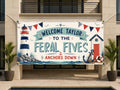 Coastal 5th Birthday Banner