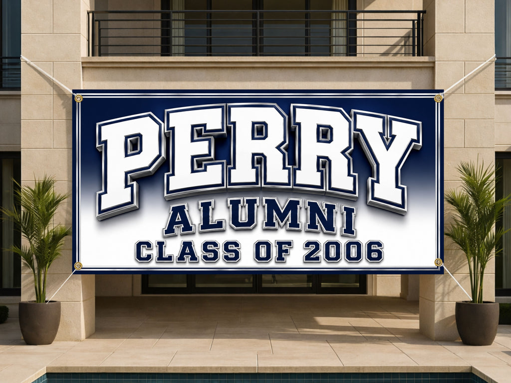 Custom Alumni Reunion Banner, Personalized Class Reunion Banner, Varsity Photo Backdrop
