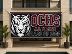 Custom Alumni Reunion Banner, Personalized Class Reunion Sign, Mascot Photo Backdrop