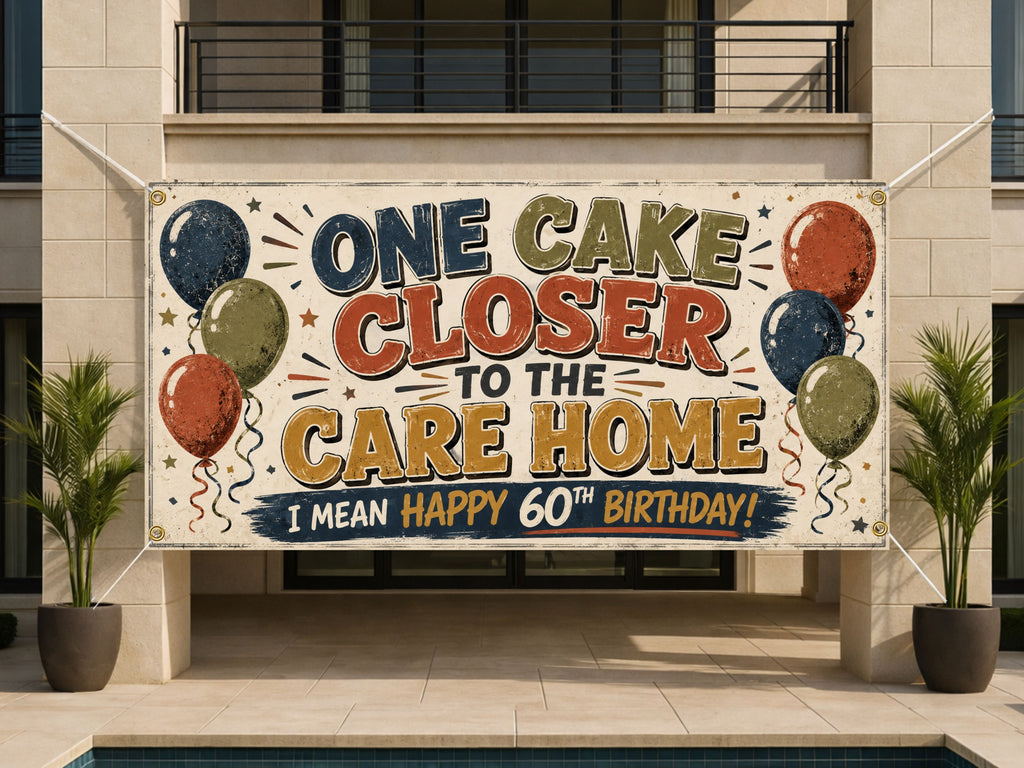 Care Home 60th Birthday Banner