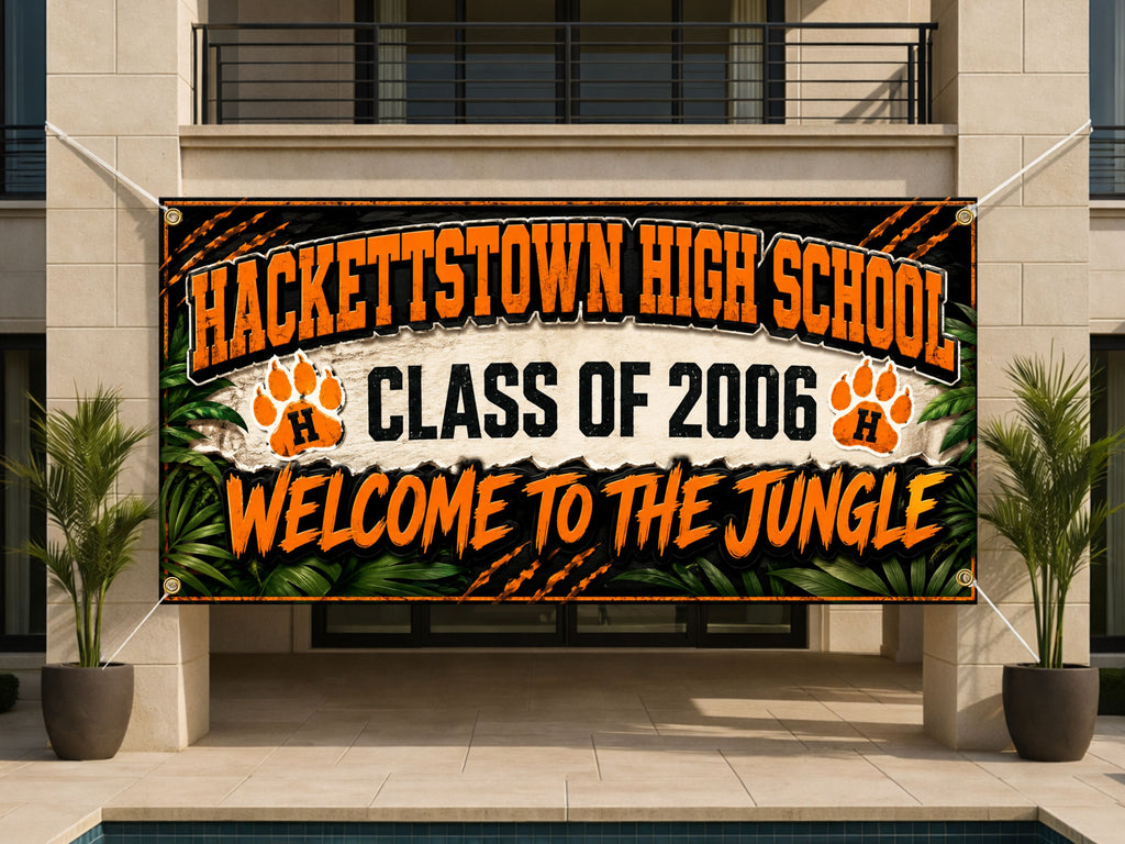 Custom Class Reunion Banner, Personalized Alumni Welcome Banner, Reunion Photo Backdrop