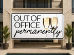 Funny Retirement Banner, Coworker Farewell Sign, Office Party Signs
