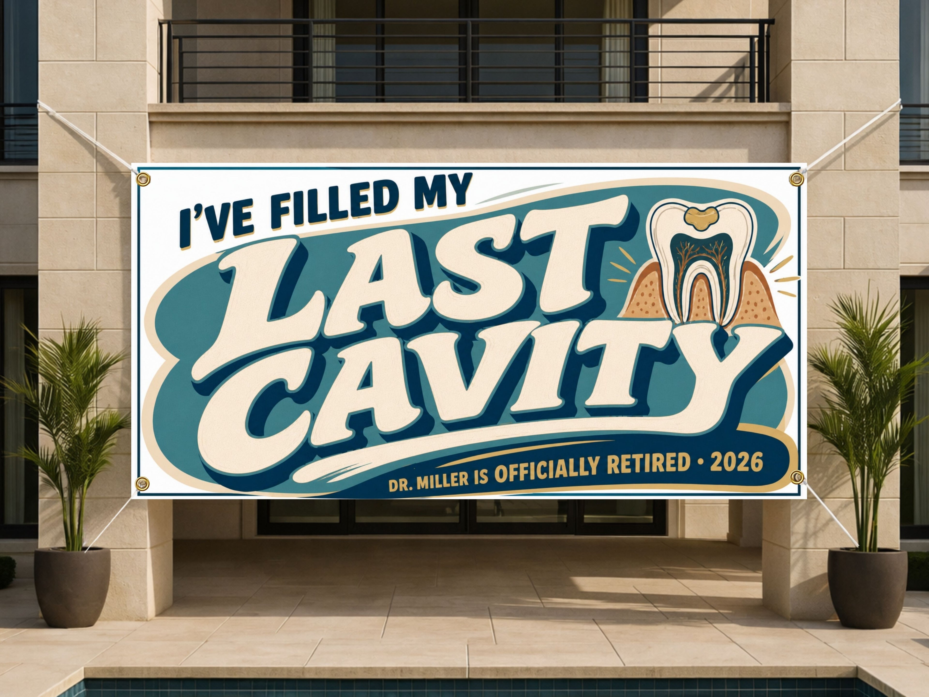 Cavity Dentist Retirement Banner
