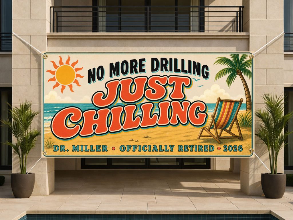 Beach Dentist Retirement Banner