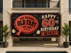 Funny 60th Birthday Banner, Old Fart Party Sign, Mens Backdrop