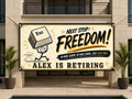 Funny Retirement Banner Escape