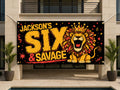 Lion 6th Birthday Banner