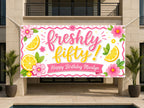 Freshly Fifty Birthday Banner