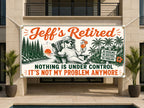 Funny Retirement Banner, Coworker Retirement Sign Decoration