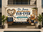 Veterinarian Retirement Banner | Fur-Ever Mark on the Office Vet Gift