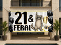 Raccoon 21st Birthday Banner