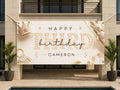Neutral 3rd Birthday Banner