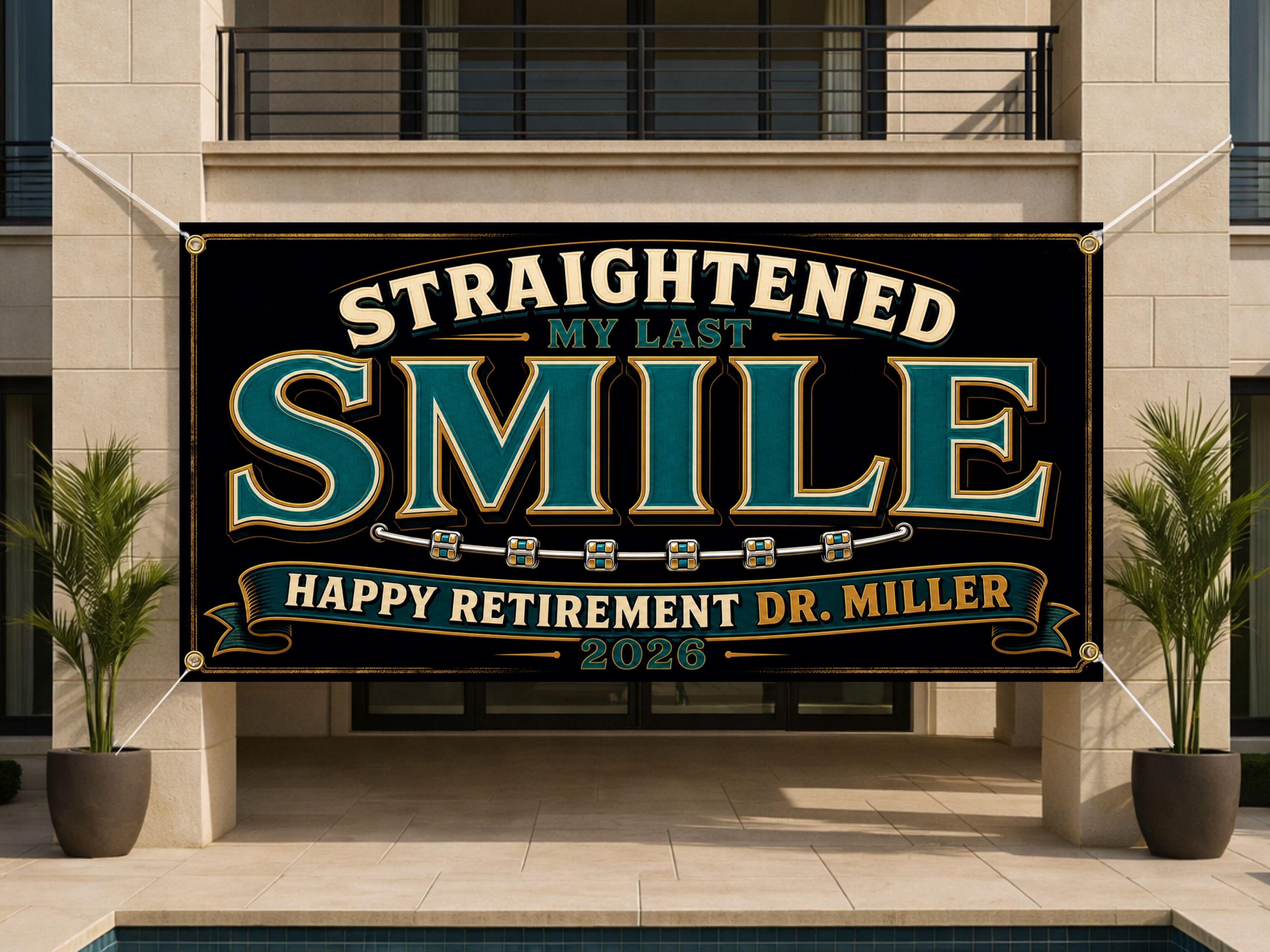 Vintage Braces Retirement Banner
