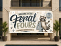 Feral Fours Birthday Banner