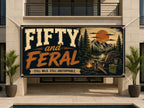 Outdoors 50th Birthday Banner