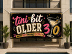 30th Birthday Banner, Martini Party Sign, Women Photo Backdrop