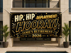 Funny Retirement Banner, Funny Retirement Banner, Coworker Backdrop